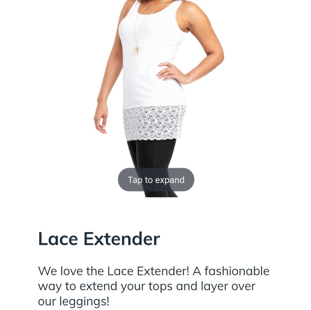 Ruby ribbon lace extender med